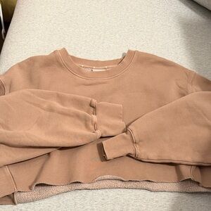 TNA Brown Cropped Sweatshirt